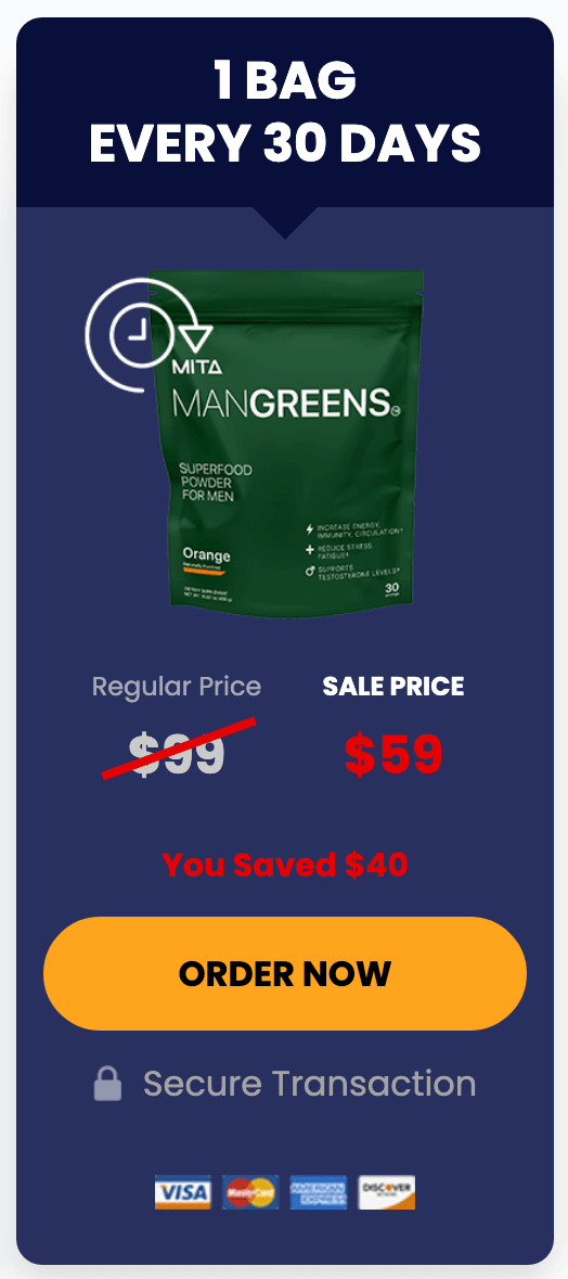 man greens special offer