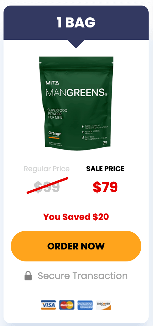 man greens 1 bag